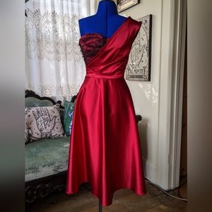 Hollywood glamour stop staring satin dress small
